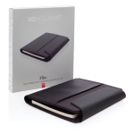 A5 schrijfmap met draadloze oplader Minimal Wireless kleur zwart weergave met doos
