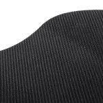 Promotionele polyester muismatten met polssteun kleur zwart vierde weergave