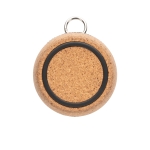Promotionele ronde speaker van waterdicht materiaal EcoCork kleur zwart derde weergave