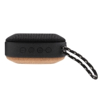 Kleine waterdichte speakers met kurken basis EcoCork Mini kleur zwart derde weergave