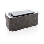 Rechthoekige stoffen bluetooth speaker met oplader Broadcast kleur grijs tweede weergave