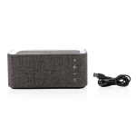 Rechthoekige stoffen bluetooth speaker met oplader Broadcast kleur grijs vierde weergave