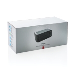 Rechthoekige stoffen bluetooth speaker met oplader Broadcast kleur grijs zesde weergave