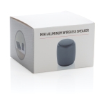 Bluetooth speaker Pocket kleur titanium tweede weergave met doos