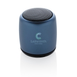 Bluetooth speaker Pocket kleur marineblauw weergave met logo