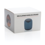 Bluetooth speaker Pocket kleur marineblauw tweede weergave met doos