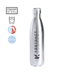 Thermofles 850ml van glanzend gerecycled roestvrij staal, zilverkleurig kleur zilver