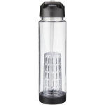 Tritan fles met rietje en fruitinfuser 740ml TuttiFrutti kleur zwart