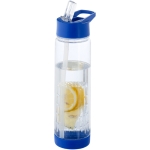 Tritan fles met rietje en fruitinfuser 740ml TuttiFrutti kleur blauw tweede weergave voorkant