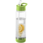 Tritan fles met rietje en fruitinfuser 740ml TuttiFrutti kleur limoen groen tweede weergave voorkant