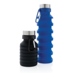 Opvouwbare siliconen drinkfles met karabijnhaak 550ml Travel kleur zwart algemene weergave
