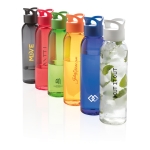 BPA-vrije plastic fles personaliseren met logo 650ml Luxe kleur wit diverse weergaves met logo