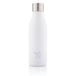RVS thermosflessen met UV-C sterilisator bedrukken 500ml kleur wit weergave met logo