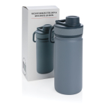 Sportfles met thermosfunctie en matte afwerking 550ml Power kleur blauw weergave met doos