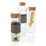 Bedrukte kleine glazen flessen 360 ml Infuser Sleeve kleur doorzichtig algemene weergave