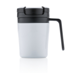 Kleine thermosbeker bedrukken met handvat voor 160 ml koffie kleur wit tweede weergave