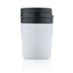 Kleine thermosbeker bedrukken met handvat voor 160 ml koffie kleur wit derde weergave
