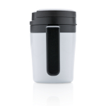 Kleine thermosbeker bedrukken met handvat voor 160 ml koffie kleur wit vierde weergave
