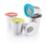 Compacte gepersonaliseerde thermosbekers RVS 227ml Essential kleur lichtgroen algemene weergave