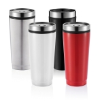Gepersonaliseerde thermobekers  met PP-binnenkant 350ml Spot kleur zilver algemene weergave