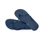 Bedrukte slippers van EVA-zool en transparante bandjes maat 36-38 Pool kleur marineblauw  negende weergave