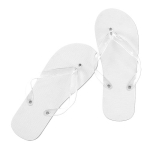 Bedrukte slippers van EVA-zool en transparante bandjes maat 36-38 Pool