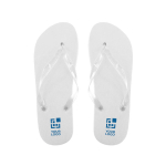 Bedrukte slippers van EVA-zool en transparante bandjes maat 36-38 Pool met jouw bedrukking