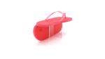 Bedrukte slippers met transparant PVC bandje maat 42-44 Pool kleur rood zesde weergave