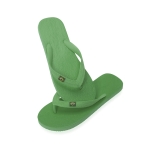 Slippers met bedrijfslogo en Braziliaanse vlag maat 42-44 Brasileiras kleur groen  negende weergave