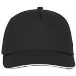 Katoenen cap laten bedrukken 175 g/m2 ClearLine Pro kleur zwart tweede weergave voorkant