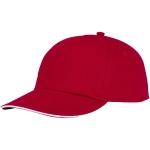 Katoenen cap laten bedrukken 175 g/m2 ClearLine Pro kleur rood tweede weergave voorkant