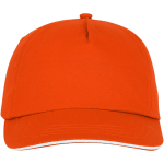 Katoenen cap laten bedrukken 175 g/m2 ClearLine Pro kleur oranje tweede weergave voorkant