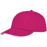 Katoenen cap laten bedrukken 175 g/m2 ClearLine Pro kleur roze tweede weergave voorkant
