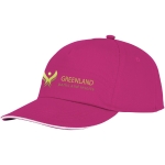Katoenen cap laten bedrukken 175 g/m2 ClearLine Pro kleur roze weergave transfer printen