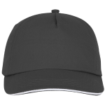Katoenen cap laten bedrukken 175 g/m2 ClearLine Pro kleur donkergrijs tweede weergave voorkant