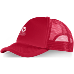 Trucker cap bedrukken van polyester en mesh 100 g/m2 Town kleur rood weergave zeefdruk