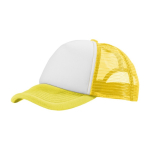 Trucker cap bedrukken van polyester en mesh 100 g/m2 Town kleur geel