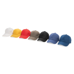 Petten laten bedrukken van gerecycled katoen 280 g/m2 Eco Plus kleur zwart algemene weergave