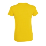T-shirt voor dames van 100% katoen 150 g/m2 SOL'S Regent kleur donkergeel achter aanzicht