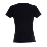 Dames T-shirts bedrukken van 100% katoen 150 g/m2 SOL'S Miss kleur zwart achter aanzicht