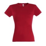Dames T-shirts bedrukken van 100% katoen 150 g/m2 SOL'S Miss kleur rood vijfde weergave