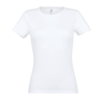 Dames T-shirts bedrukken van 100% katoen 150 g/m2 SOL'S Miss kleur wit negende weergave