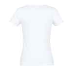 Dames T-shirts bedrukken van 100% katoen 150 g/m2 SOL'S Miss kleur wit achter aanzicht