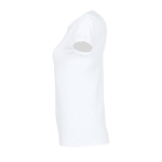 Dames T-shirts bedrukken van 100% katoen 150 g/m2 SOL'S Miss kleur wit zij aanzicht