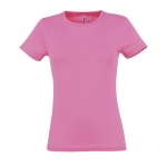 Dames T-shirts bedrukken van 100% katoen 150 g/m2 SOL'S Miss kleur roze