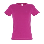 Dames T-shirts bedrukken van 100% katoen 150 g/m2 SOL'S Miss kleur fuchsia