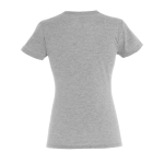 Dames T-shirts bedrukken van 100% katoen 150 g/m2 SOL'S Miss kleur gemarmerd grijs achter aanzicht