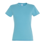 Dames T-shirts bedrukken van 100% katoen 150 g/m2 SOL'S Miss kleur lichtblauw