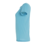 Dames T-shirts bedrukken van 100% katoen 150 g/m2 SOL'S Miss kleur lichtblauw zij aanzicht