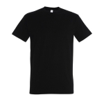 Gepersonaliseerde unisex 100% katoenen T-shirt 190 g/m2 SOL'S Imperial kleur zwart derde weergave